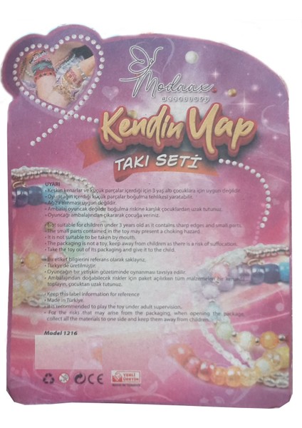 16 Bölümlü Takı Boncuk Yapım Seti