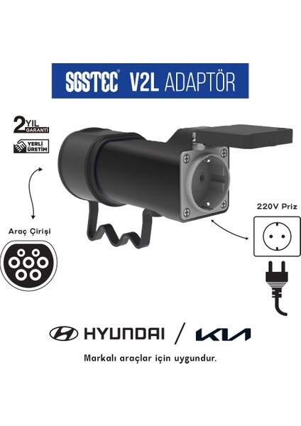 Hyundai / Kia V2L Adaptör Priz