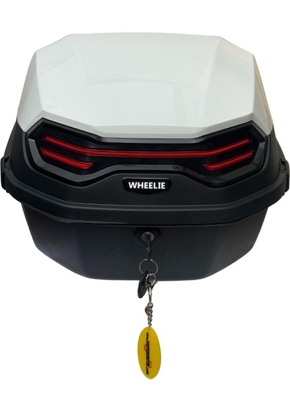 Wheelıe XT08-W 32 Litre Motosiklet Arka Çanta Beyaz Su Geçirmez