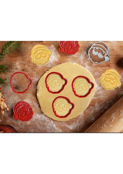 Yılbaşı Noel Baba Temalı Kurabiye ve Hamur Şekillendirici