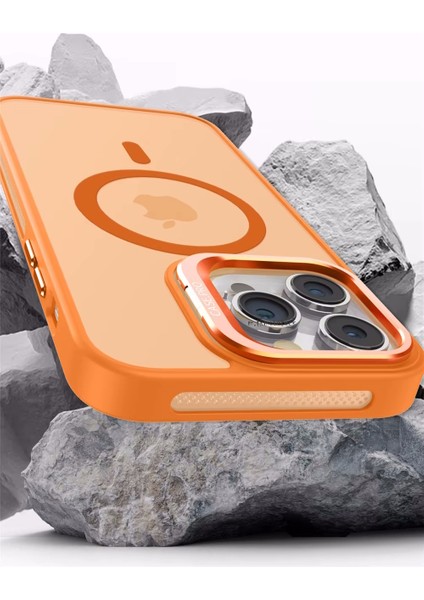 Apple Iphone 16 Uyumlu Kılıf Standlı Mat Magsafe Metal Tuşlu Kamera Lens Hediyeli Flet Kapak fırsatları