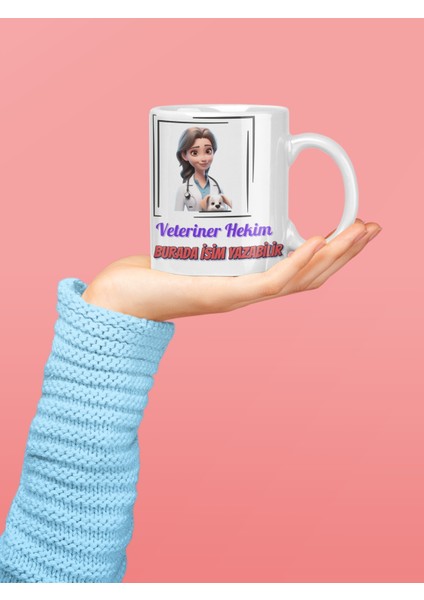 Veteriner Hekimlere Özel Hediyelik Özel Tasarım Seramik Kupa Bardak