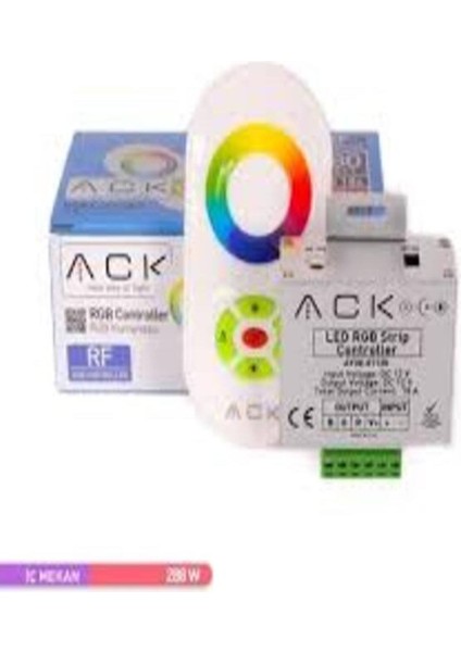 12V 18A 288W Dokunmatik Kumandalı LED Controller Rgb