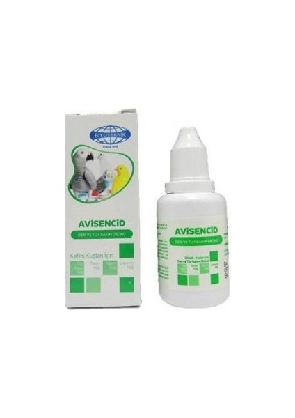 Avisencid Kuşlar Için Deri ve Tüy Bakım Ürünü 20 cc