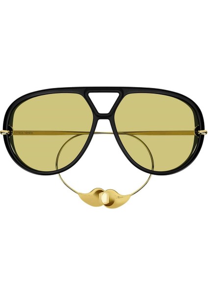 BV1273S 003 Siyah Sarı Geometrik Kadın Güneş Gözlüğü 63-12 fiyatları
