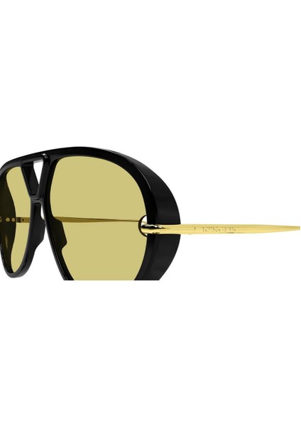 BV1273S 003 Siyah Sarı Geometrik Kadın Güneş Gözlüğü 63-12 fırsatları