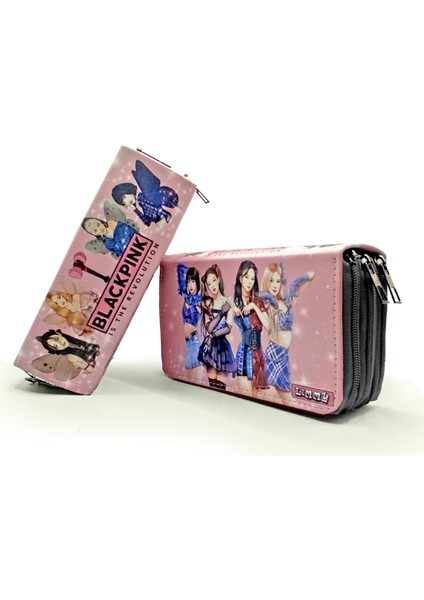 Kalem Kutusu Black Pink Blink Organizer Kalemkutu Vegan Deri Üç Bölmeli Kalemlik - Siyah fiyatları