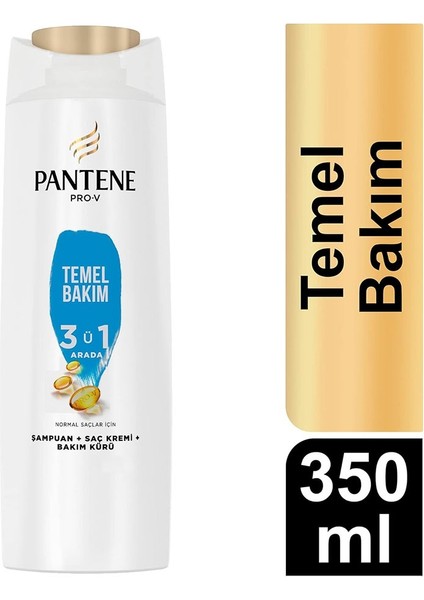 Pantene Şampuan Klasi̇k Bakım 350 ml Paket (3 Adet)