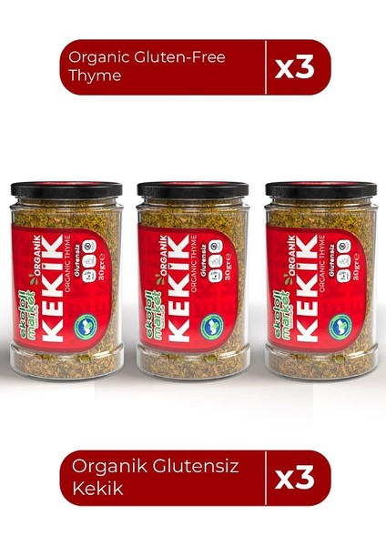 Organik Glutensiz Kekik 30 gr x3