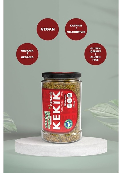 Organik Glutensiz Kekik 30 gr x3