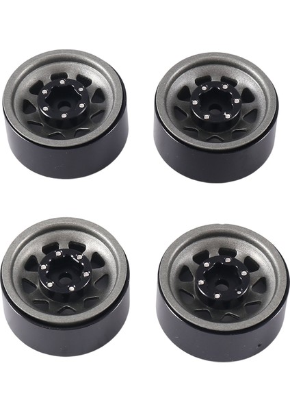 1 In Beadlock Jant Derin Çanak Negatif Ofset 3.78MM Hub 1/18 1/24 Rc Paletli Araba Eksenel SCX24 AX24 TRX4M FCX24,5 (Yurt Dışından)