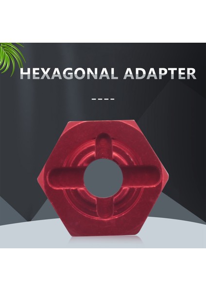 Alüminyum Alaşım 12MM Birleştirici Tekerlek Hub Hex Adaptörü Yükseltmeler Wltoys 144001 1/14 Rc Araba Yedek Parçaları, Kırmızı (Yurt Dışından) modelleri