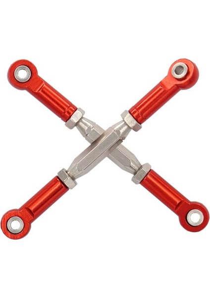 2 Adet Metal Ayarlanabilir Direksiyon Bağlantı Servo Bağlantı Çekme Çubuğu Traxxas Slash 4x4 5807 HQ727 1/10 Rc Araba Yükseltilmiş Parçalar,1 (Yurt Dışından) fırsatları