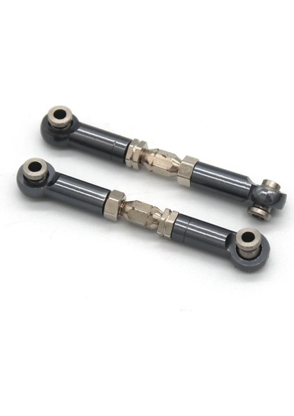 2 Adet Metal Ön Direksiyon Çubuğu Bağlantı Çubuğu Mjx H16 16207 16208 16209 16210 1/16 Rc Araba Yükseltme Parçaları Aksesuarları, Gri (Yurt Dışından)