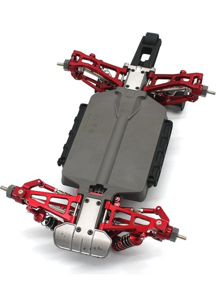 2 Adet Metal Ön Direksiyon Çubuğu Bağlantı Çubuğu Mjx H16 16207 16208 16209 16210 1/16 Rc Araba Yükseltme Parçaları Aksesuarları, Gri (Yurt Dışından)