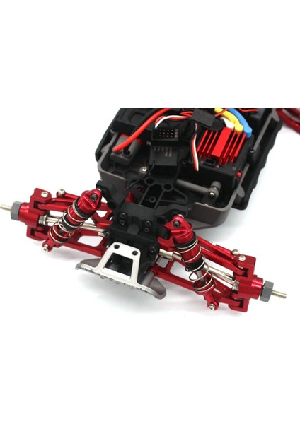 2 Adet Metal Ön Direksiyon Çubuğu Bağlantı Çubuğu Mjx H16 16207 16208 16209 16210 1/16 Rc Araba Yükseltme Parçaları Aksesuarları, Gri (Yurt Dışından)