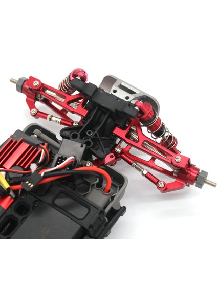 2 Adet Metal Ön Direksiyon Çubuğu Bağlantı Çubuğu Mjx H16 16207 16208 16209 16210 1/16 Rc Araba Yükseltme Parçaları Aksesuarları, Gri (Yurt Dışından)