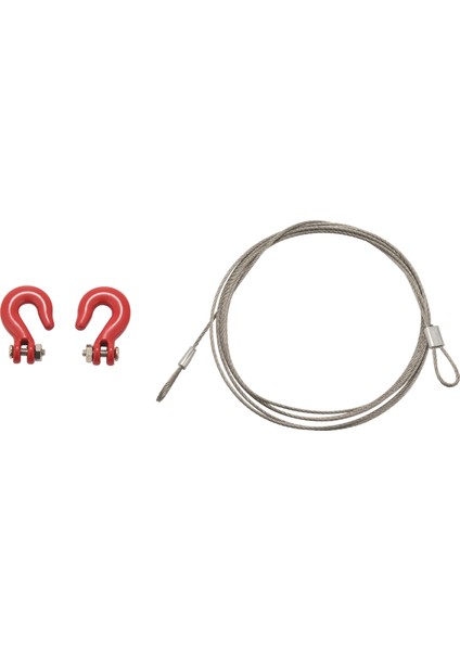 1: 10 Rc Paletli Aksesuarları Metal Römork Tel Halat Çekme Halatı Kanca ile Rc Araba Için 1/10 D90 Eksenel SCX10 Kamyon Rc Araba Parçaları (Yurt Dışından)