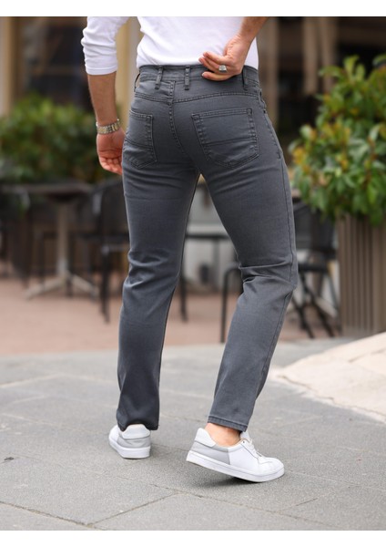 Erkek Yüksel Bel Bol Kesim Boru Paça Kot Pantolon Regular Fit Jean modelleri