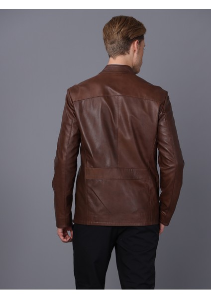 Erkek Deri Ceket Safarı modelleri