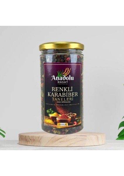 Renkli Tane Karabiber 180gr Kavanoz