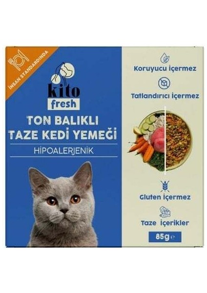 Fresh Kuzu Etli Hipoalerjenik Taze Kedi Yemeği 85 gr