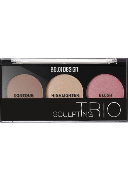 Sculpting Trio Yüz Seti 1 (Kontur, Aydınlatıcı,Allık)