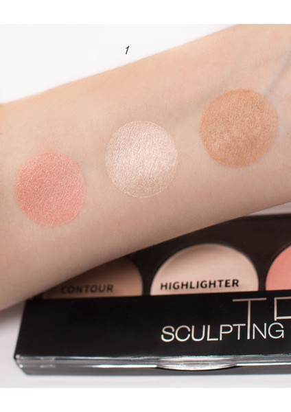 Sculpting Trio Yüz Seti 1 (Kontur, Aydınlatıcı,Allık)