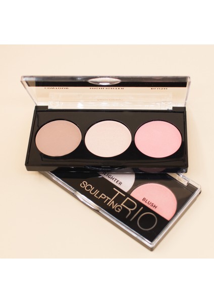 Sculpting Trio Yüz Seti 1 (Kontur, Aydınlatıcı,Allık)