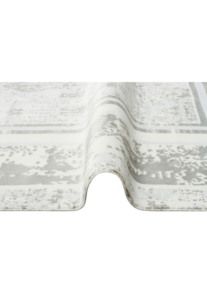 Sateen St 17 Silver Hav Vermez Yıkanabilir Kaymaz Ince Dokuma Modern Makine Dokuması Halı fiyatları
