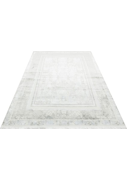 Sateen St 17 Silver Hav Vermez Yıkanabilir Kaymaz Ince Dokuma Modern Makine Dokuması Halı modelleri