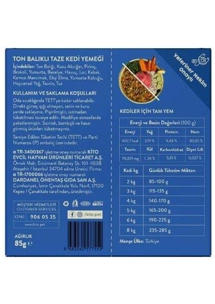 Fresh Kuzu Etli Hipoalerjenik Taze Kedi Yemeği 85 gr