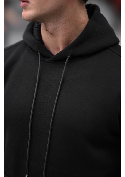 Üç Iplik Şardonlu Kanguru Cep Sweatshirt