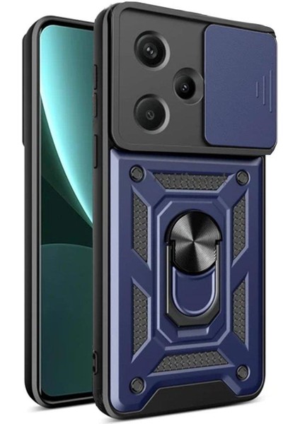 Xiaomi Redmi Note 13 Pro Plus Ile Uyumlu Kılıf Kamera Korumalı Sürgülü Yüzüklü Standlı Tank fiyatları