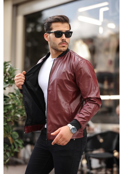 Erkek Yeni Sezon Deri Ceket