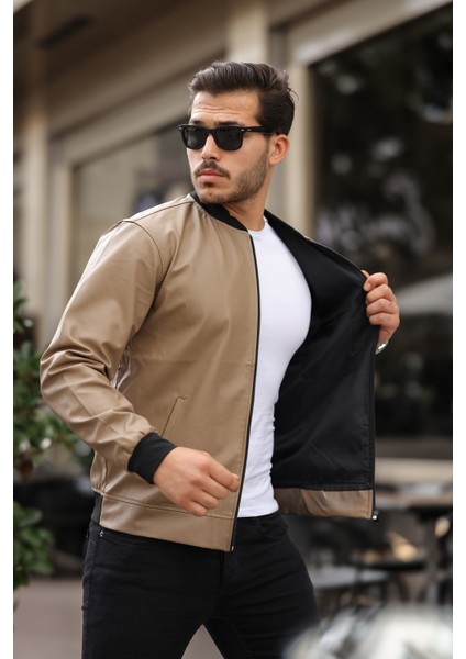 Erkek Yeni Sezon Deri Ceket