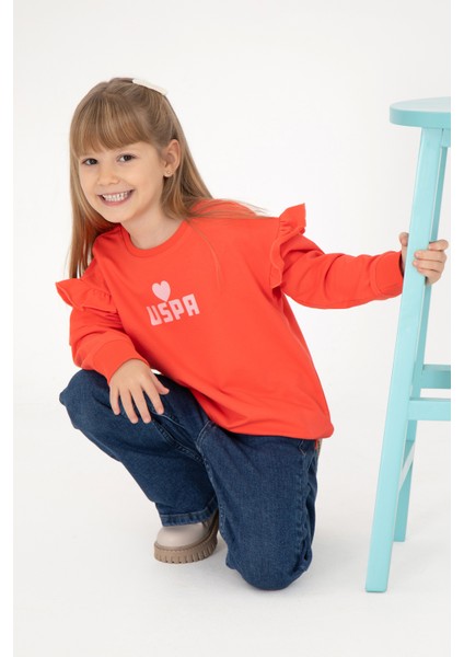 Kız Çocuk Nar Çiçeği Sweatshirt 50296389-VR239