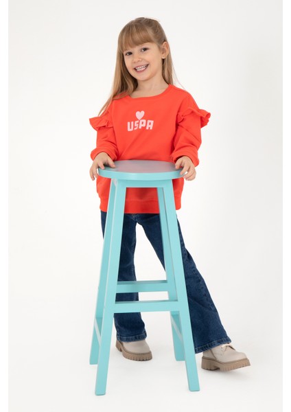 Kız Çocuk Nar Çiçeği Sweatshirt 50296389-VR239