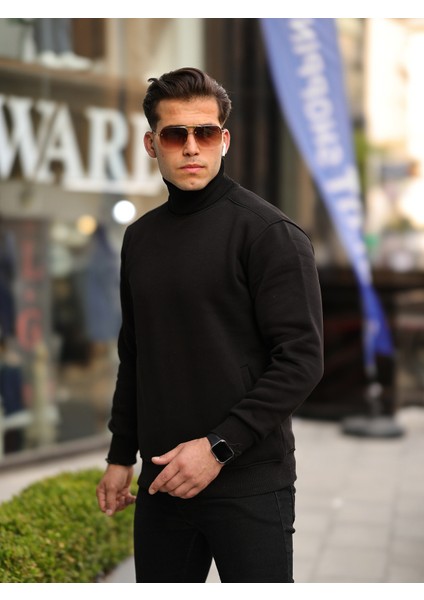 Boğazlı Cepli Üç Iplik Sweat modelleri