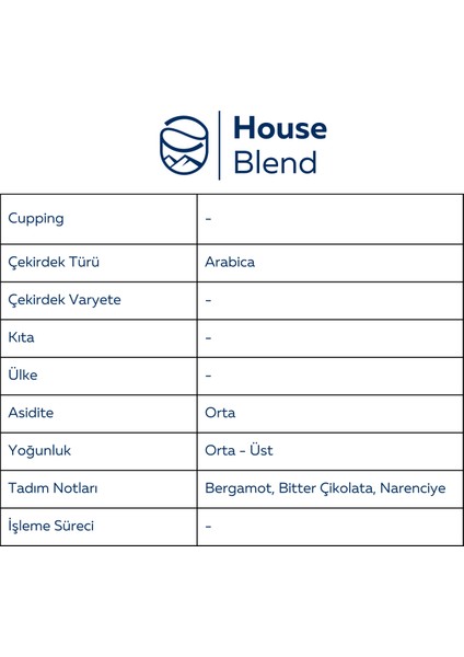 House Blend Öğütülmüş Filtre Kahve