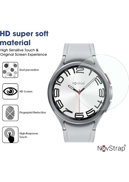 Samsung Galaxy Watch 6 Classic 47MM ile Uyumlu Ekran Koruyucu Temperli Cam Uygulama Aparatı fırsatları