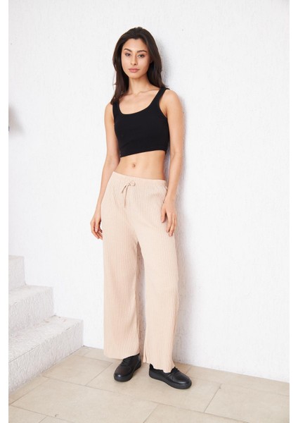 Kadın Fitilli Rahat Pantolon&eşofman Gündelik