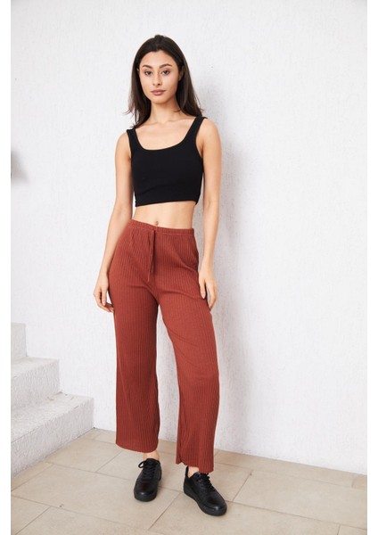 Kadın Fitilli Rahat Pantolon&eşofman Gündelik