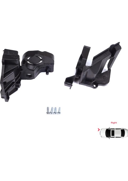 BHL583-2 Peugeot 308 Mk2 T9 2013-2021 4/5 Kapı 9807657780 Için Sağ Ön Far Ayak Tamir Seti