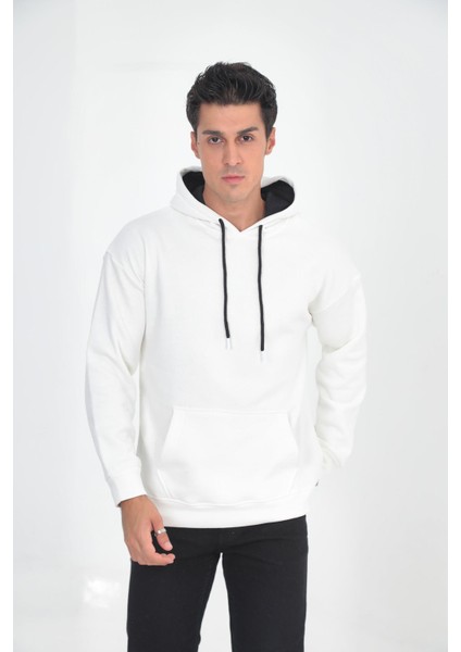 Erkek Oversize Kanguru Cep Sweatshirt
