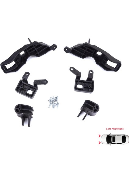 BHL582 Citroen C Elysee Dd 2017-2024 Makyajlı Kasa 9817298480 Için Sağ Sol Ön Far Ayak Tamir Seti