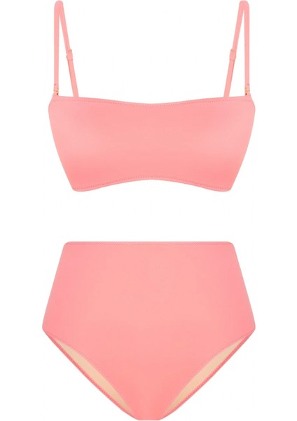 Hermia Kadın Straplez Yüksek Bel Bikini Takımı