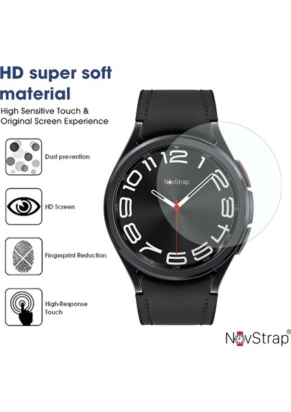 Samsung Galaxy Watch 6 Classic 43MM ile Uyumlu Ekran Koruyucu Temperli Cam Uygulama Aparatı fırsatları
