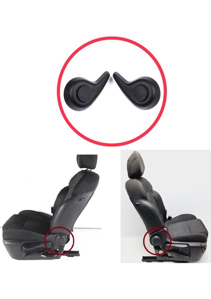 BDP1421 Renault Megane Mk4 Talisman 2015-ON Için Siyah Manuel Sağ Sol Ön Koltuk Ayar Yatırma Kolu Seti modelleri