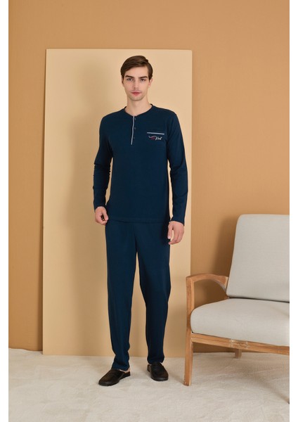 Elitepoint Erkek Düğmeli Yaka Pijama Takımı 1250